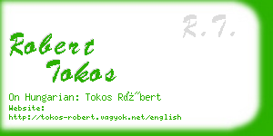 robert tokos business card